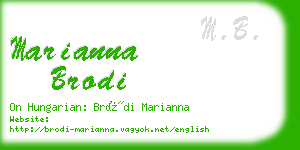 marianna brodi business card